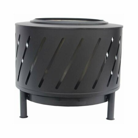 FORO 24 in. Smokeless Fire Pit Black FO3245185